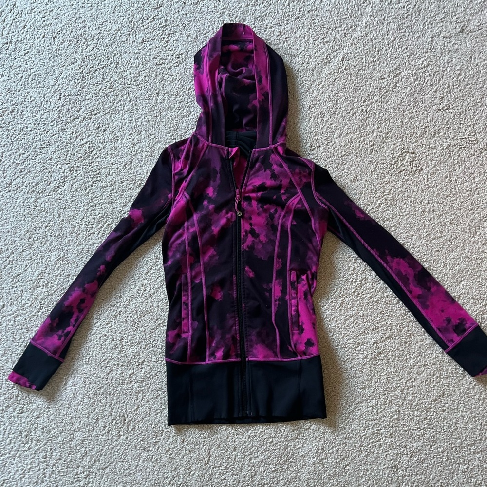 tie-dyed Lululemon zip up
